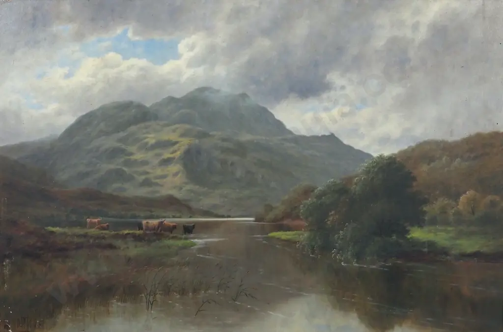 Hamilton McMillan. Loch Achray [Possibly]. Oil On Canvas. Image 1++