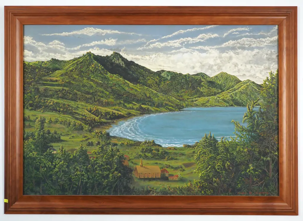 R C Hooper. Waipiro. Oil On Board. Image 1++