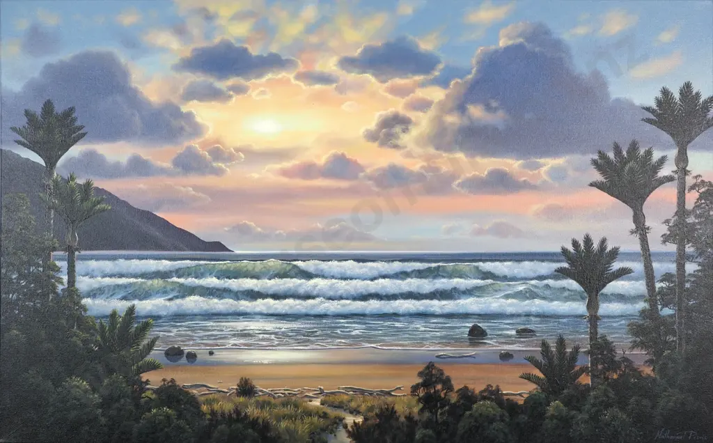 Nathanael Provis. West Coast Landscape. Oil on Canvas. Image 1++