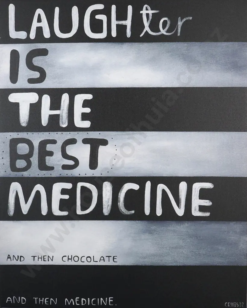 Tony Cribb. The Adventures Of Tin Man - Laughter Is The Best Medicine.  Print On Stretched Canvas. Image 1++