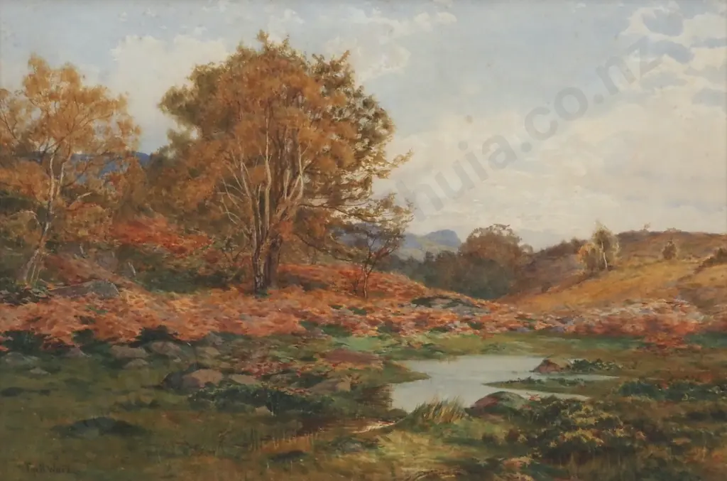 Cyril Ward. Autumn Landscape. Watercolour. Image 1++