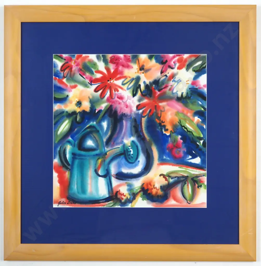 Julia Drake. Still Life With Watering Can. Watercolour. Image 1++