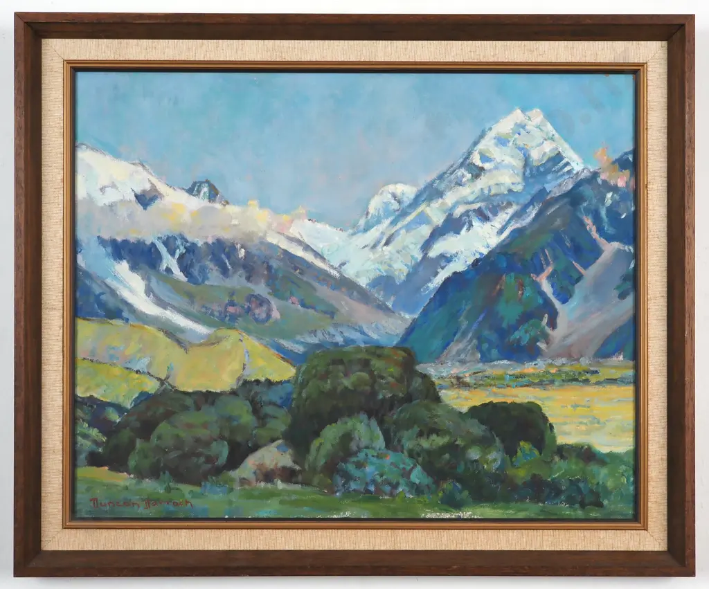 Duncan Darroch. Mount Cook. Oil On Board. Image 1++
