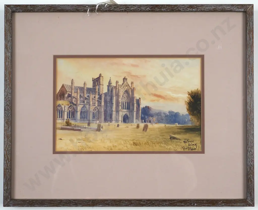 John Blair. McIrose Abbey. Watercolour. Image 1++