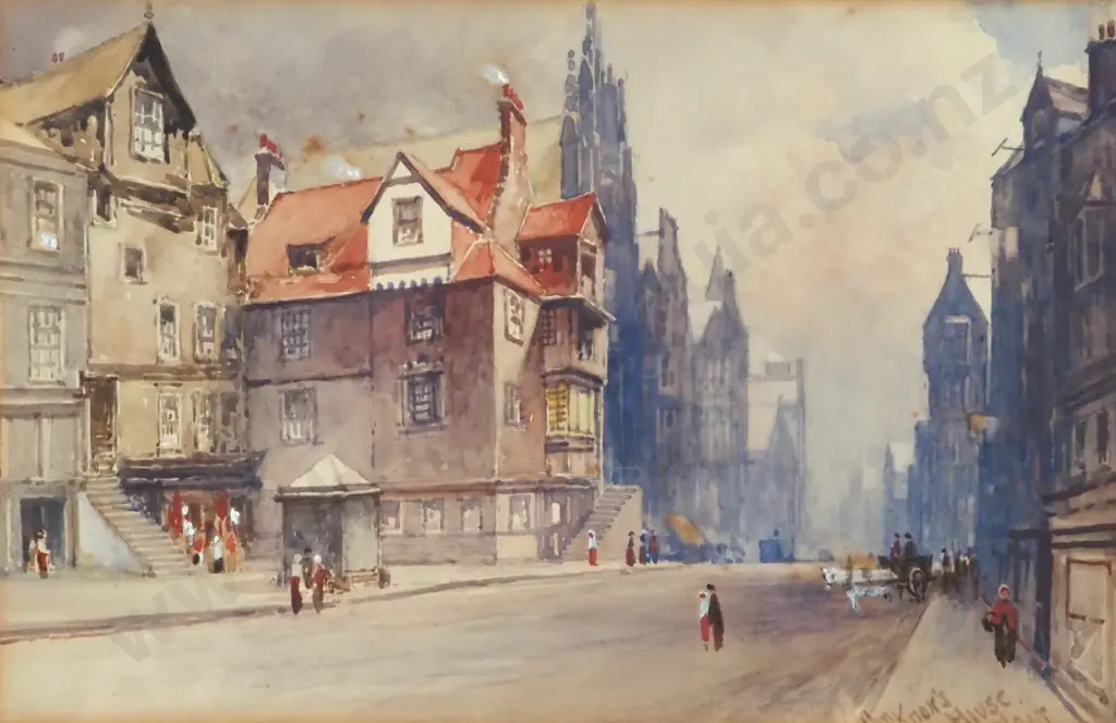 John Blair. John Knox's House. Watercolour. Image 1++
