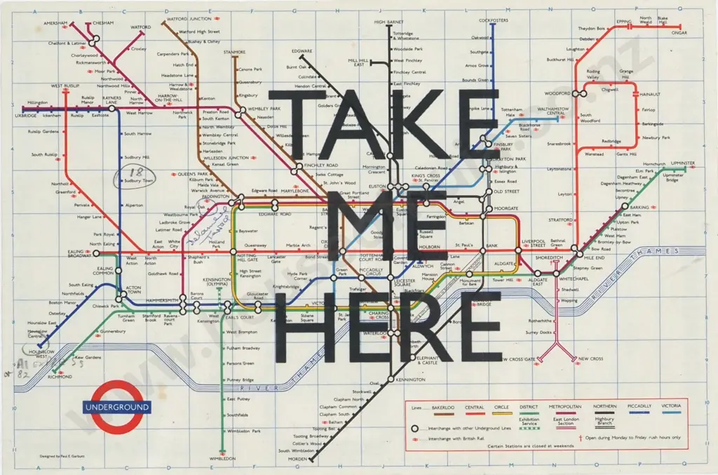 Take Me Here. London Metro Print. Image 1++