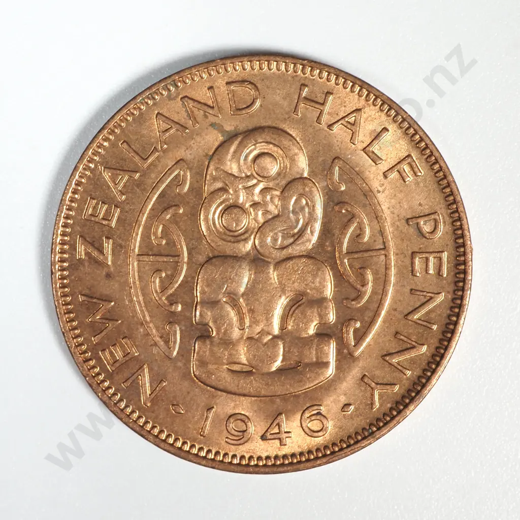 10 New Zealand 1946 Halfpenny Coins AUNC/UNC Total CV $350 Image 1++