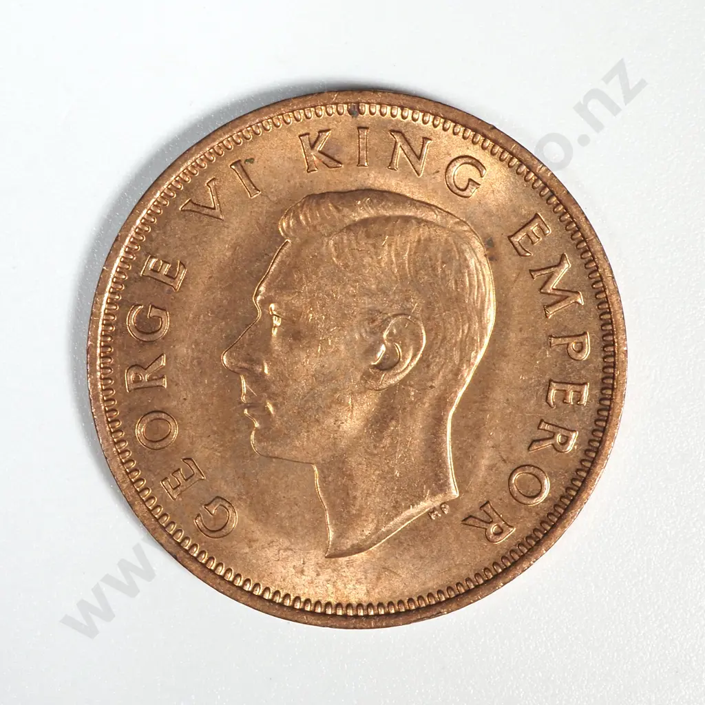 10 New Zealand 1946 Halfpenny Coins AUNC/UNC Total CV $350 Image 1++