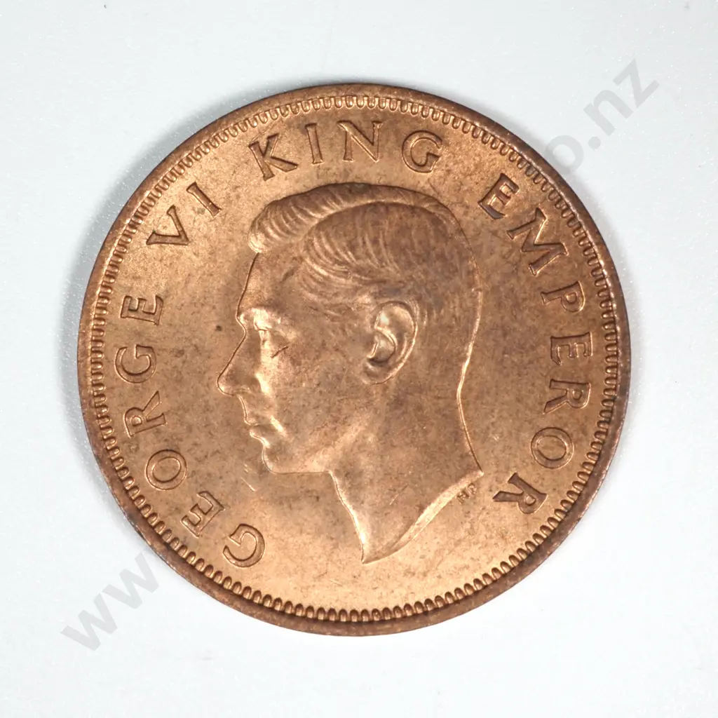 10 New Zealand 1947 Halfpenny Coins AUNC/UNC Total CV $350 Image 1++