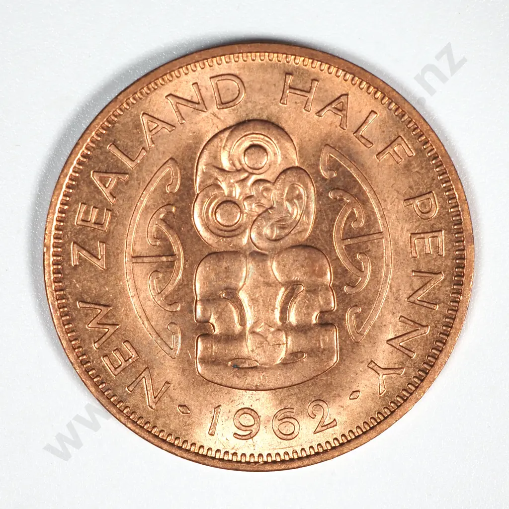 25 New Zealand 1962 Halfpenny Coins UNC Total CV $125 Image 1++