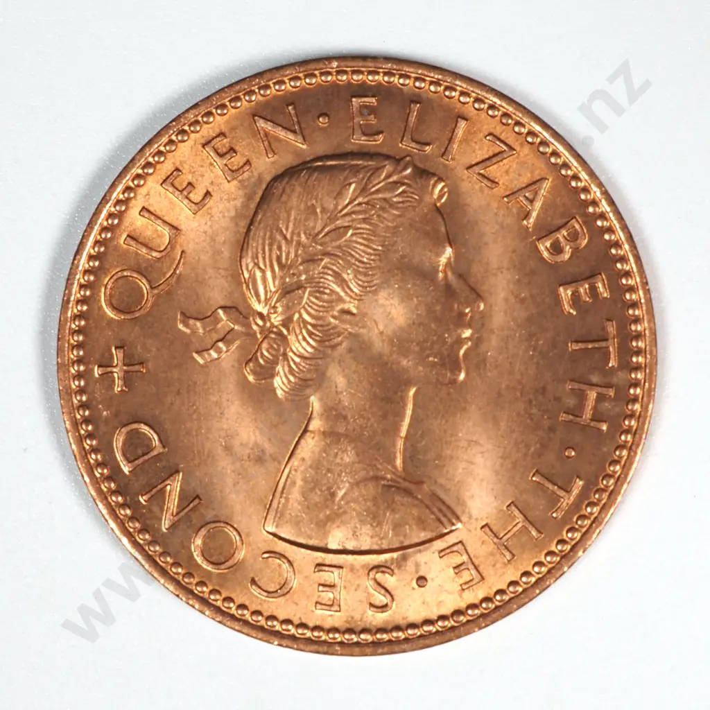 50 New Zealand 1964 Halfpenny Coins UNC Total CV $150 Image 1++