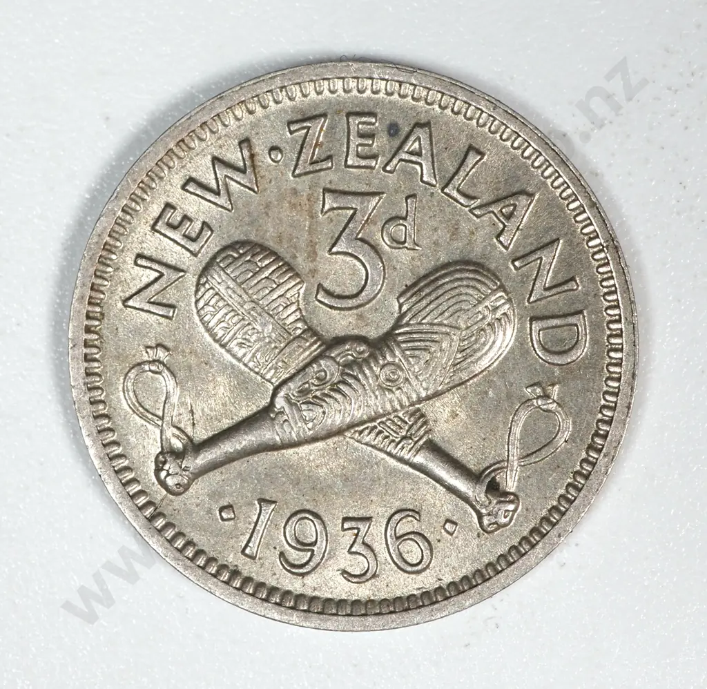 20 New Zealand 1936 Threepence Coins EF+ Total CV $500 Image 1++