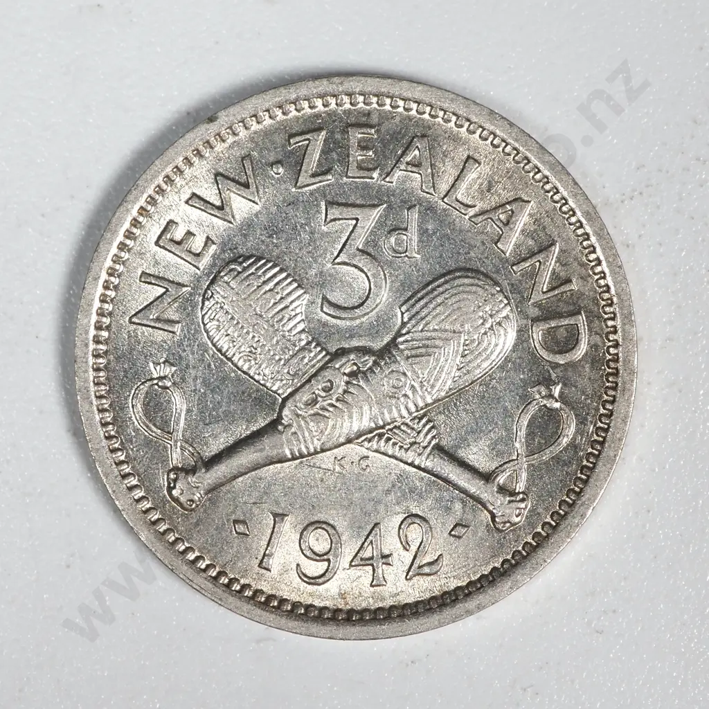 20 New Zealand 1942 Threepence Coins EF+ Total CV $400 Image 1++