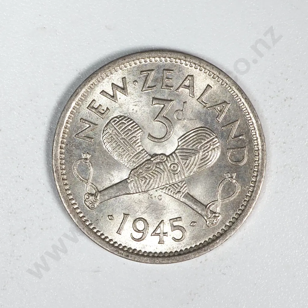 20 New Zealand 1945 Threepence Coins EF+ Total CV $240 Image 1++