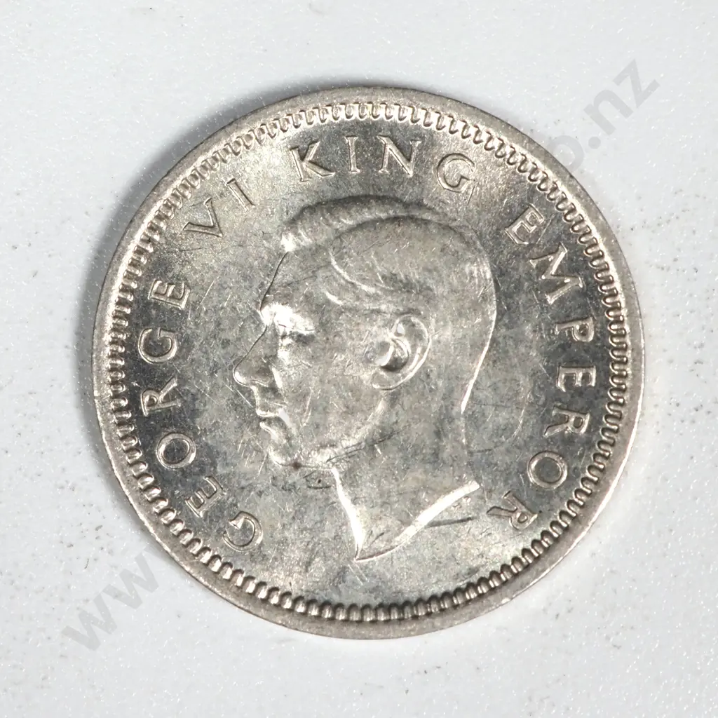 10 New Zealand 1946 Threepence Coins UNC-B.UNC Total CV $400 Image 1++