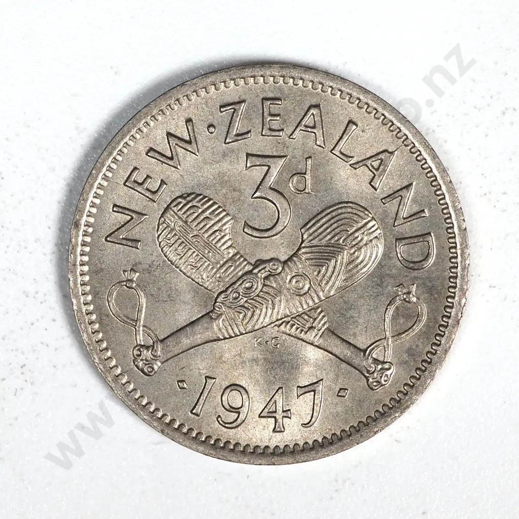 20 New Zealand 1947 Threepence Coins EF+ Total CV $300 Image 1++