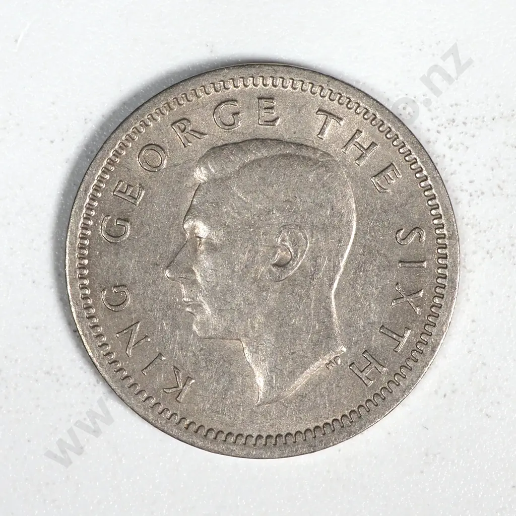 10 New Zealand 1950 Threepence Coins VF+ Total CV $150 Image 1++