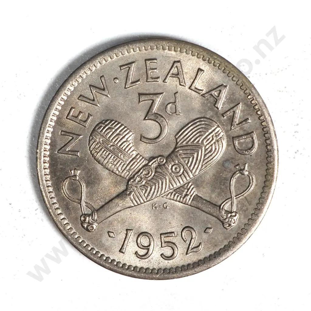 100 New Zealand 1952 Threepence Coins EF-A.UNC Total CV $2000 Image 1++