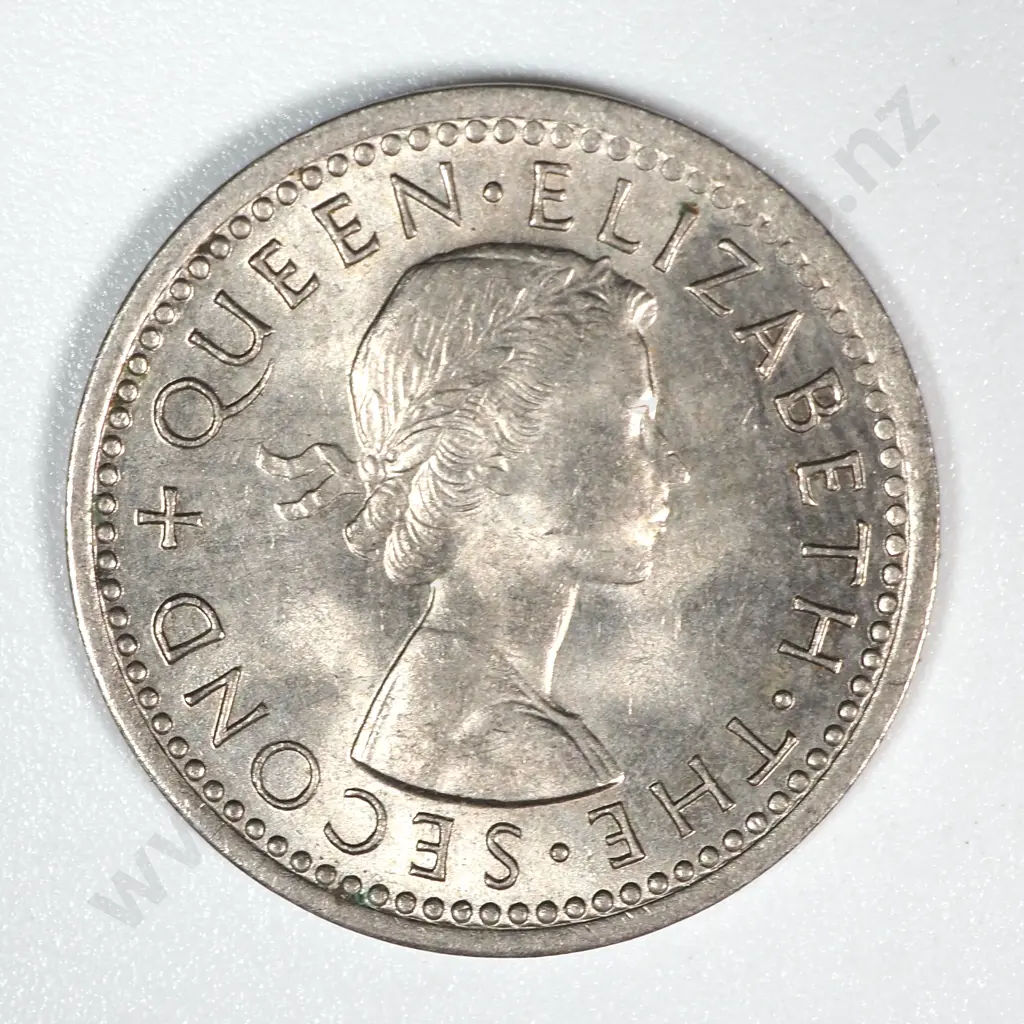 10 New Zealand 1956 Threepence Coins UNC-B.UNC Total CV $250 Image 1++