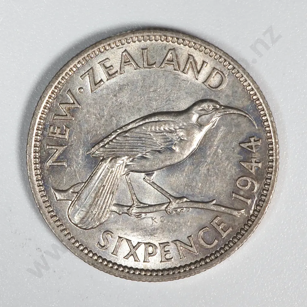 10 New Zealand 1944 Sixpence Coins VF+ Total CV $150 Image 1++