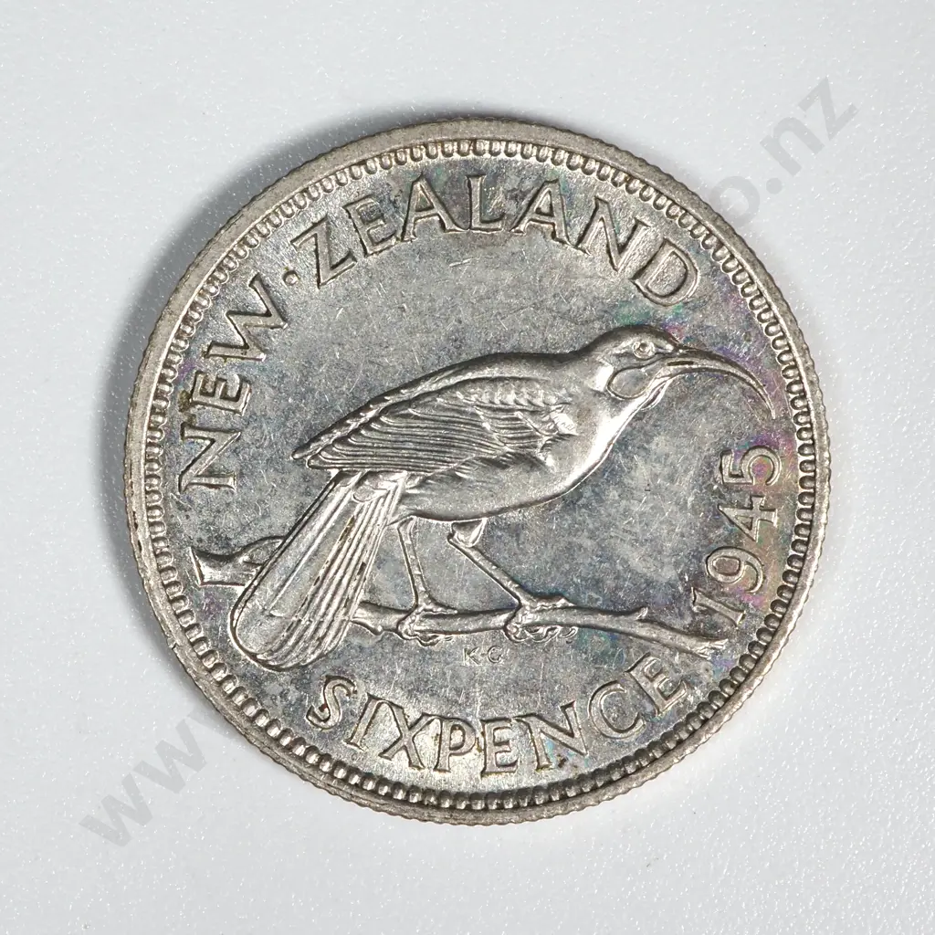 20 New Zealand 1945 Sixpence Coins VF+ Total CV $240 Image 1++