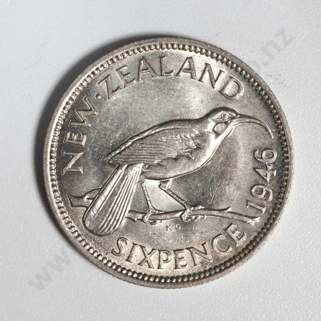10 New Zealand 1946 Sixpence Coins A.UNC+ Total CV $750 Image 1++