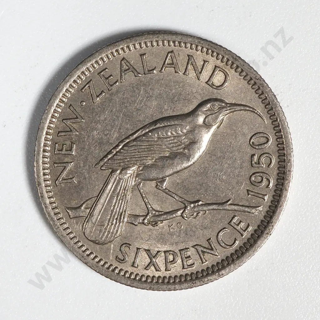 10 New Zealand 1950 Sixpence Coins VF+ Total CV $400 Image 1++