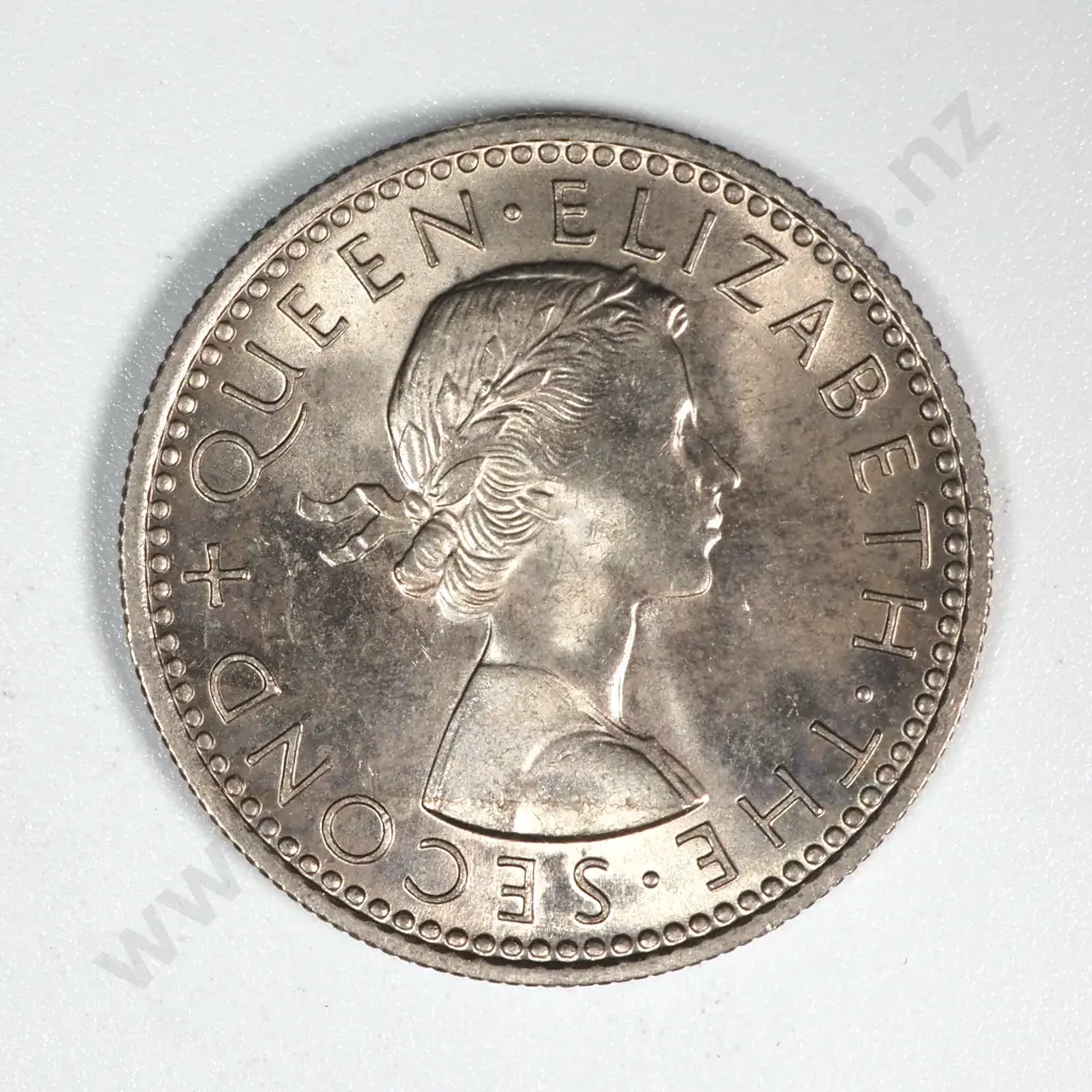 10 New Zealand 1960 Sixpence Coins B.UNC Total CV $250 Image 1++