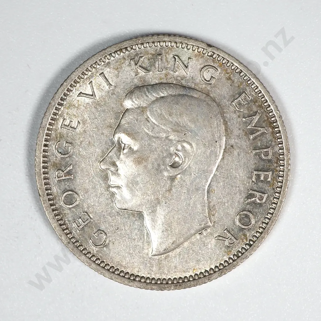 10 New Zealand 1944 Shilling Coins VF+ Total CV $200 Image 1++