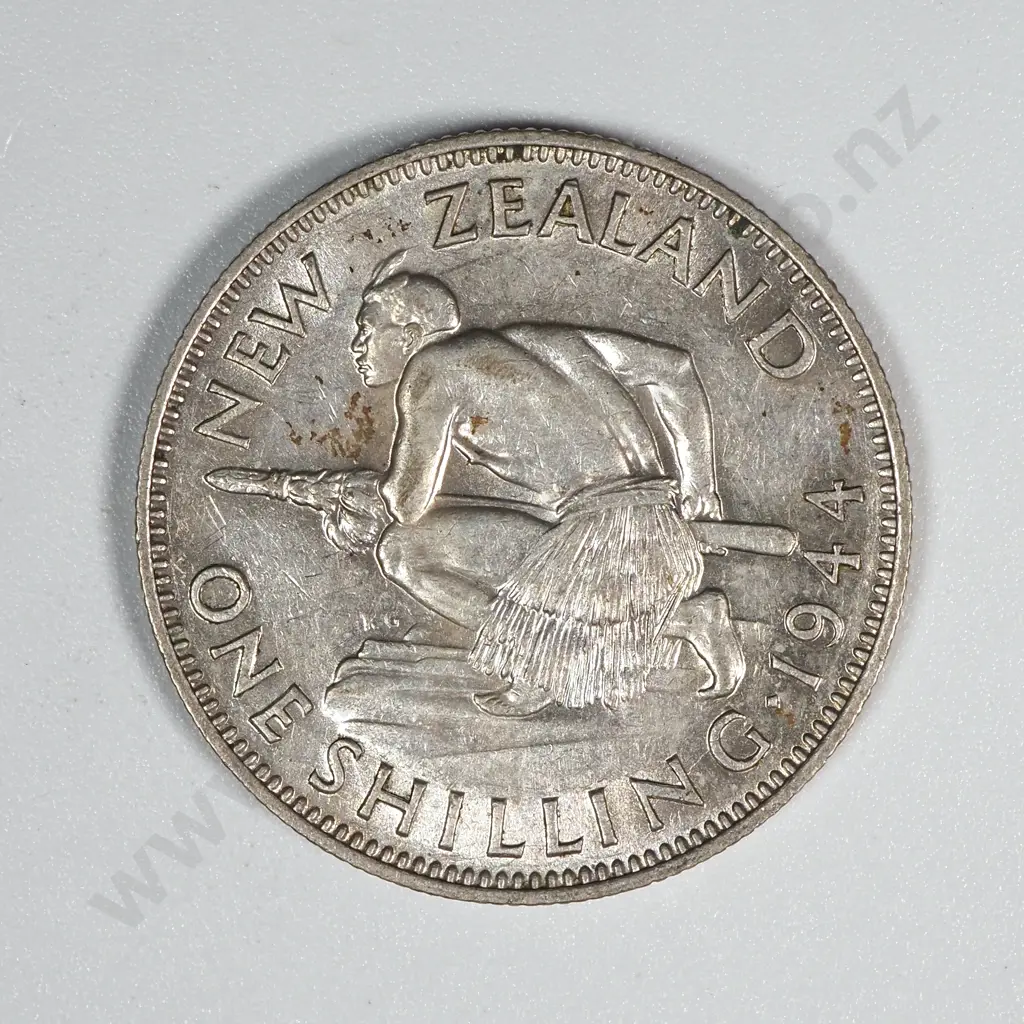 10 New Zealand 1944 Shilling Coins VF+ Total CV $200 Image 1++