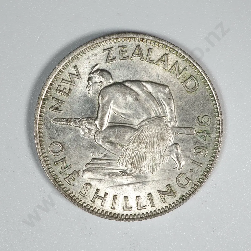 10 New Zealand 1946 Shilling Coins EF+ Total CV $500 Image 1++