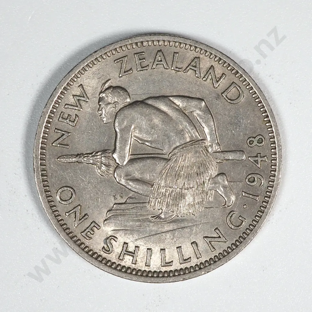 30 New Zealand 1948 Shilling Coins VF+ Total CV $360 Image 1++