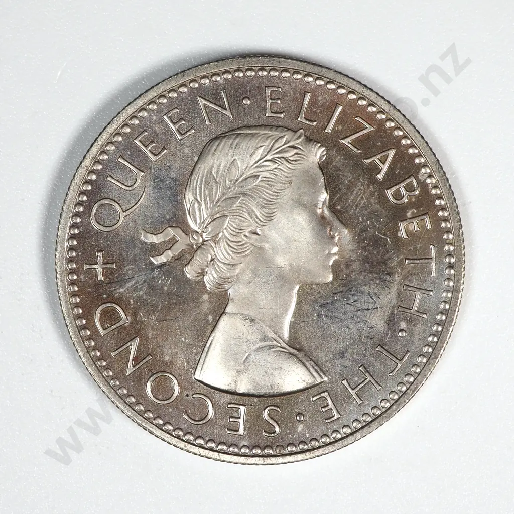 43 New Zealand 1964+65 Shilling Coins A.UNC-UNC Total CV $165-$233 Image 1++