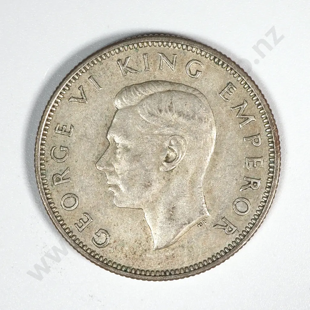 5 New Zealand 1944 Florin Coins VF+ Total CV $500 Image 1++