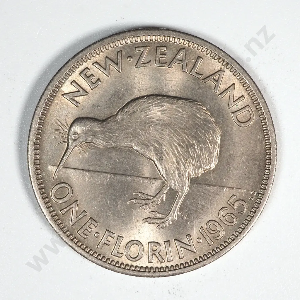 20 New Zealand 1965 Florin Coins A.UNC-UNC Total CV $80-$100 Image 1++