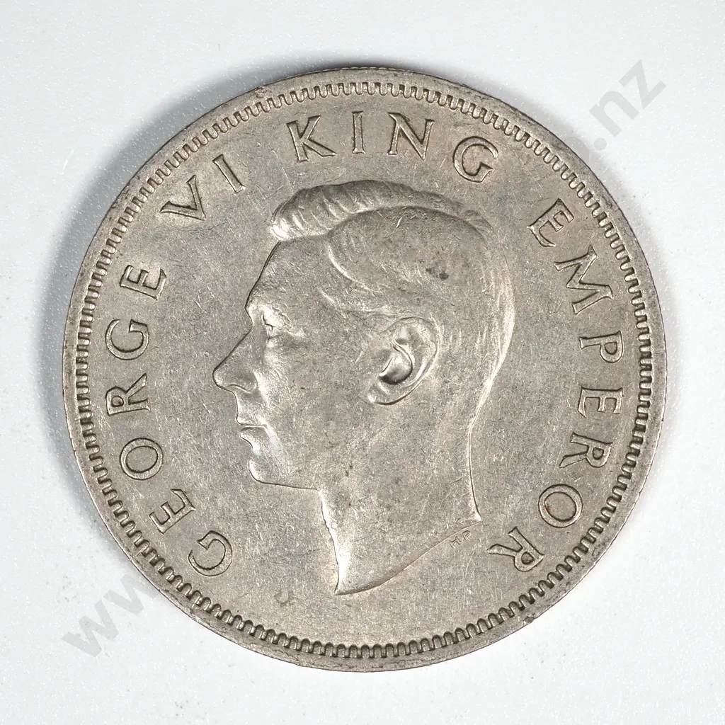 40 New Zealand Florin Coins VF+ Total CV Min $870 : Ten Each 1947,48,49,50 Image 1++