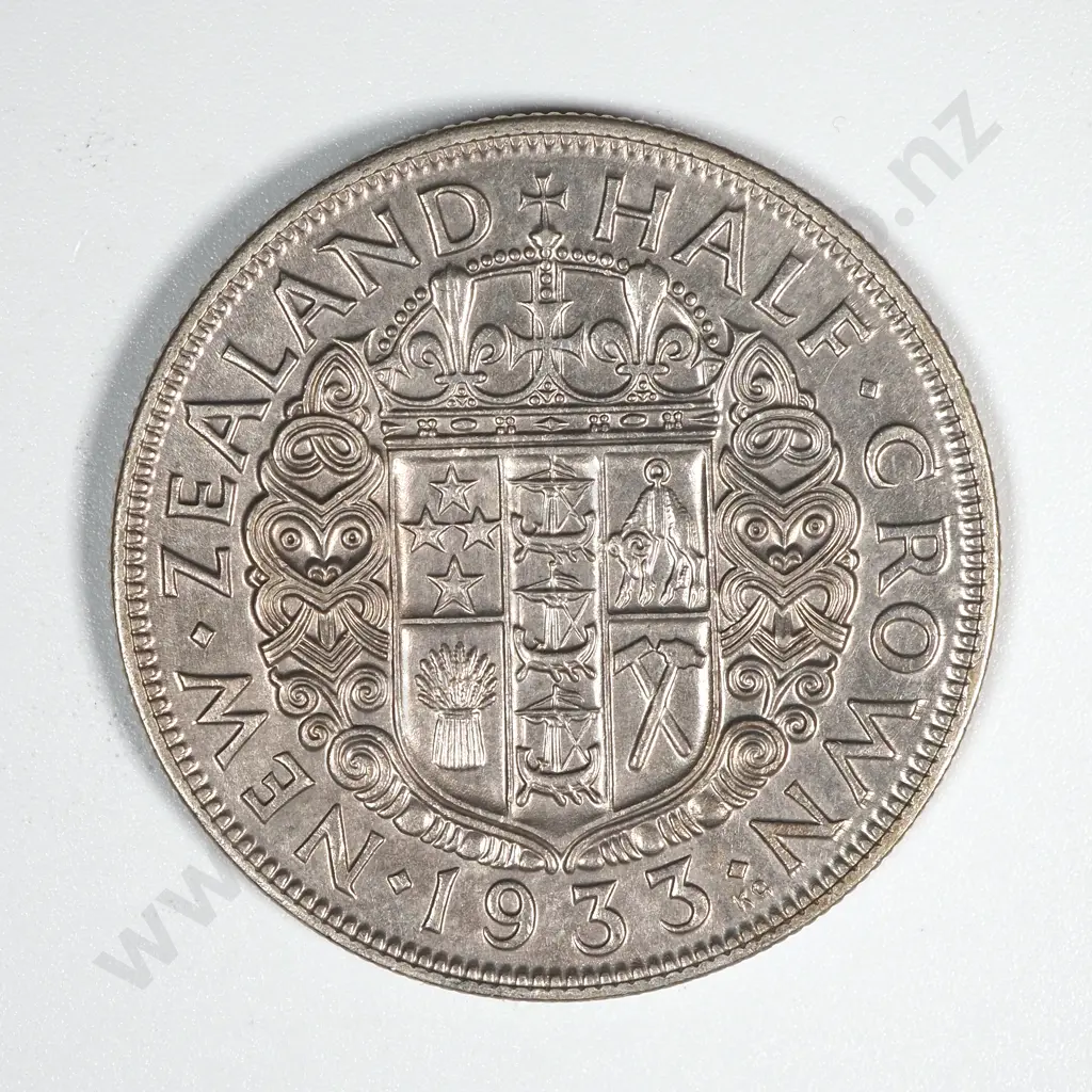 10 New Zealand 1933 Half Crown Coins VF+ Total CV $350 Image 1++