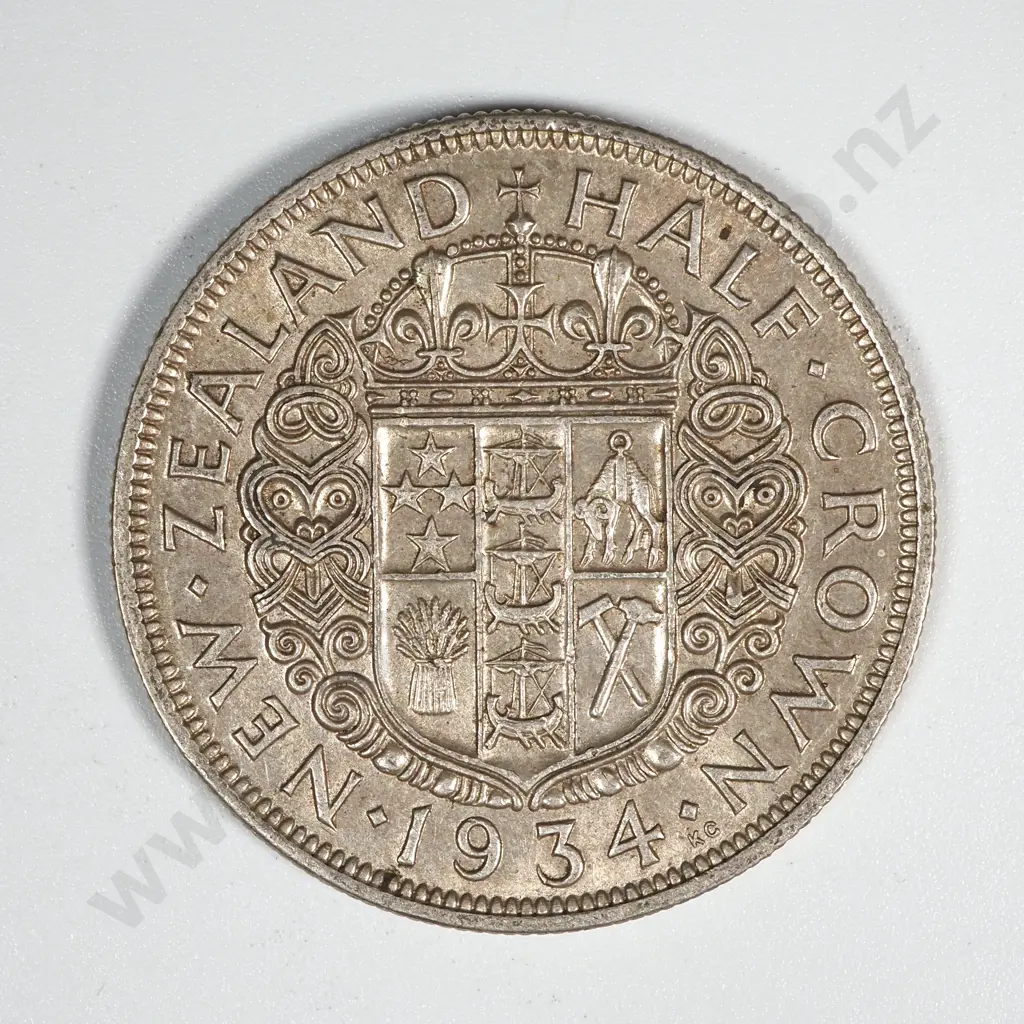 10 New Zealand 1934 Half Crown Coins VF+ Total CV $350 Image 1++
