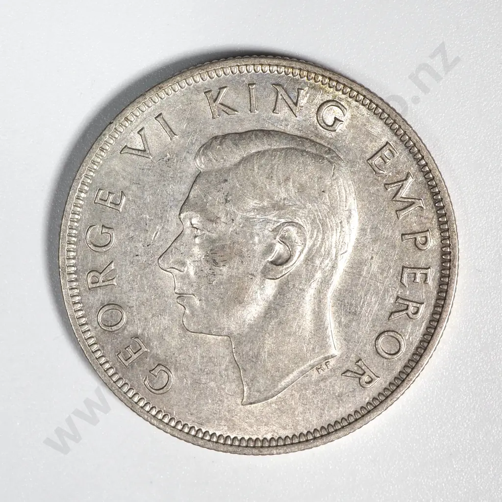 5 New Zealand 1945 Half Crown Coins VF+ Total CV $150 Image 1++