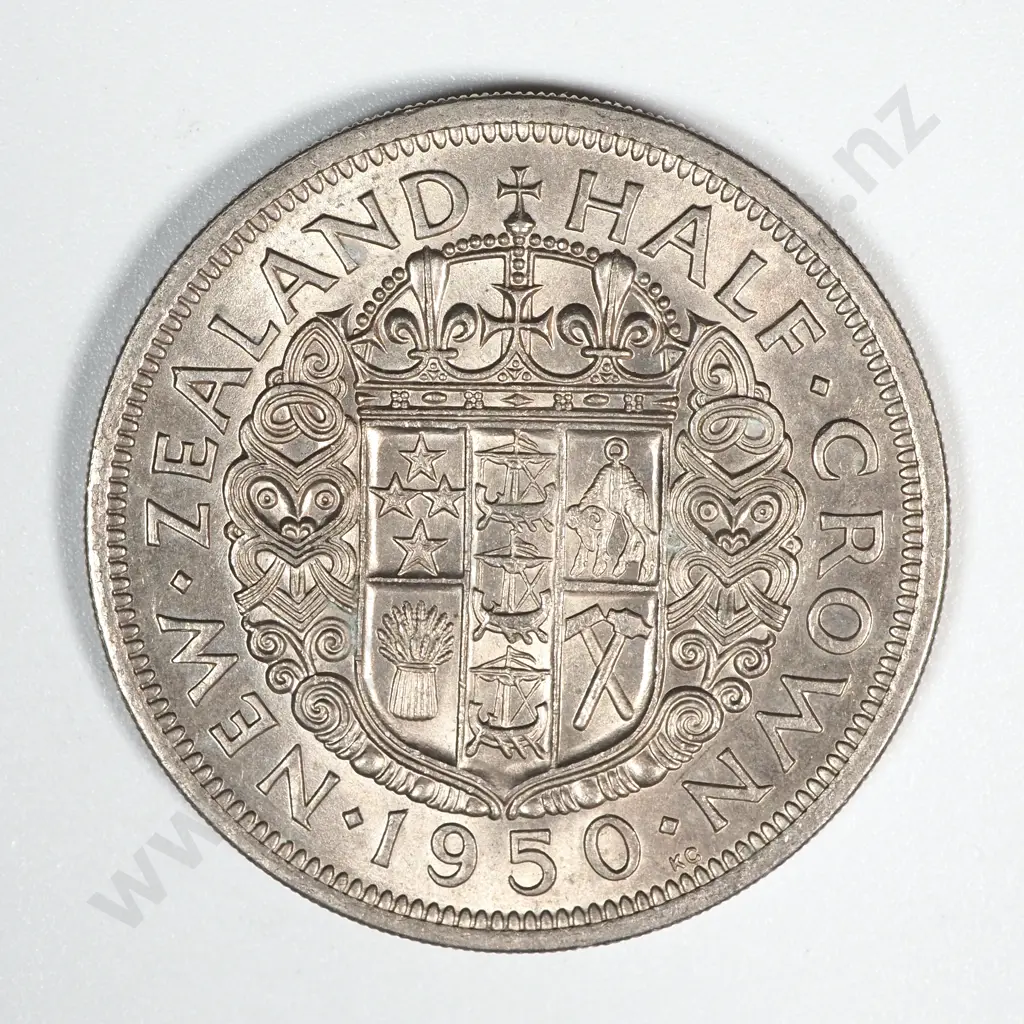 10 New Zealand 1950 Die II Half Crown Coins A.UNC+ Total CV $500 Image 1++