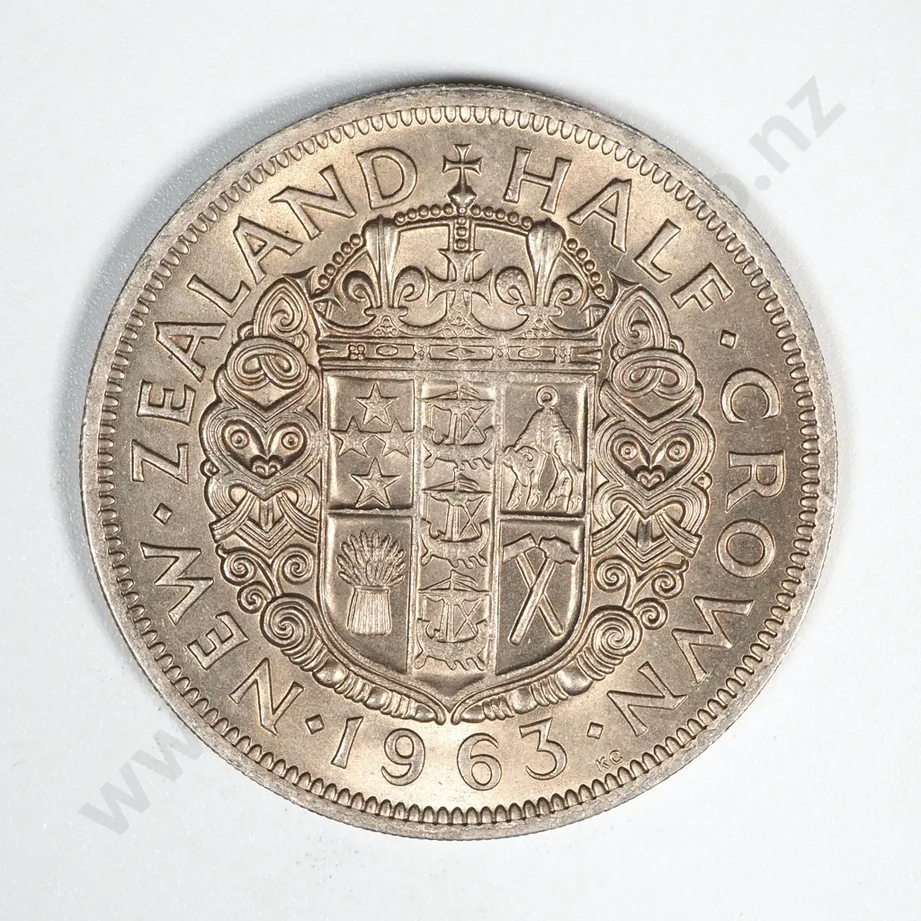 10 New Zealand 1963 Half Crown Coins UNC Total CV $150 Image 1++