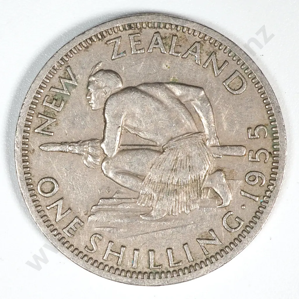 100 New Zealand 1955 Shilling Coins Total CV $400 Image 1++
