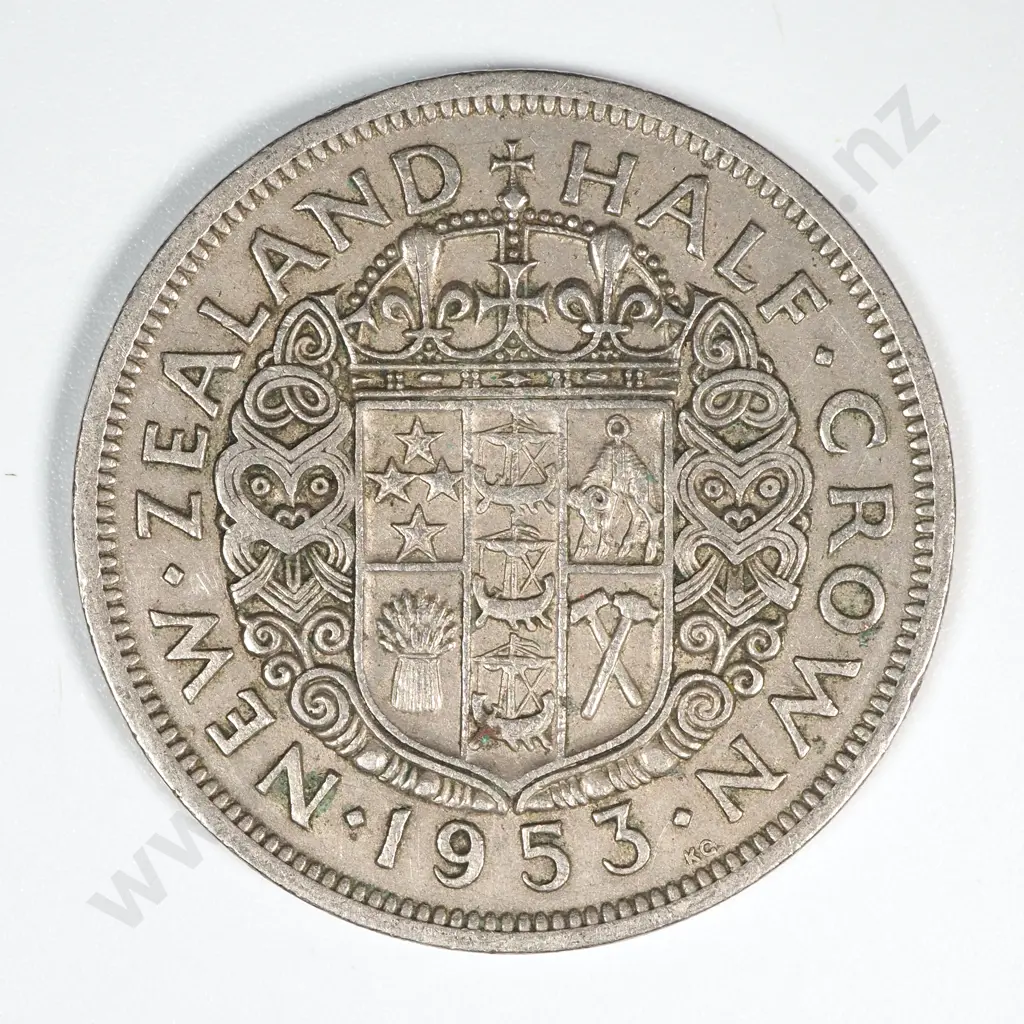 50 New Zealand 1953 Half Crown Coins - Total CV $250 Image 1++