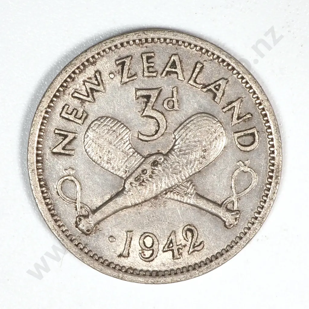 20 New Zealand 1942 One Dot Threepence Coins Total CV $240 Image 1++