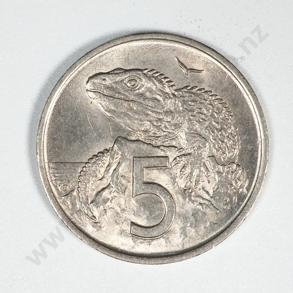 10 New Zealand 1967 No Sea to Right 5 Cent Coins Total CV $200 Image 1++