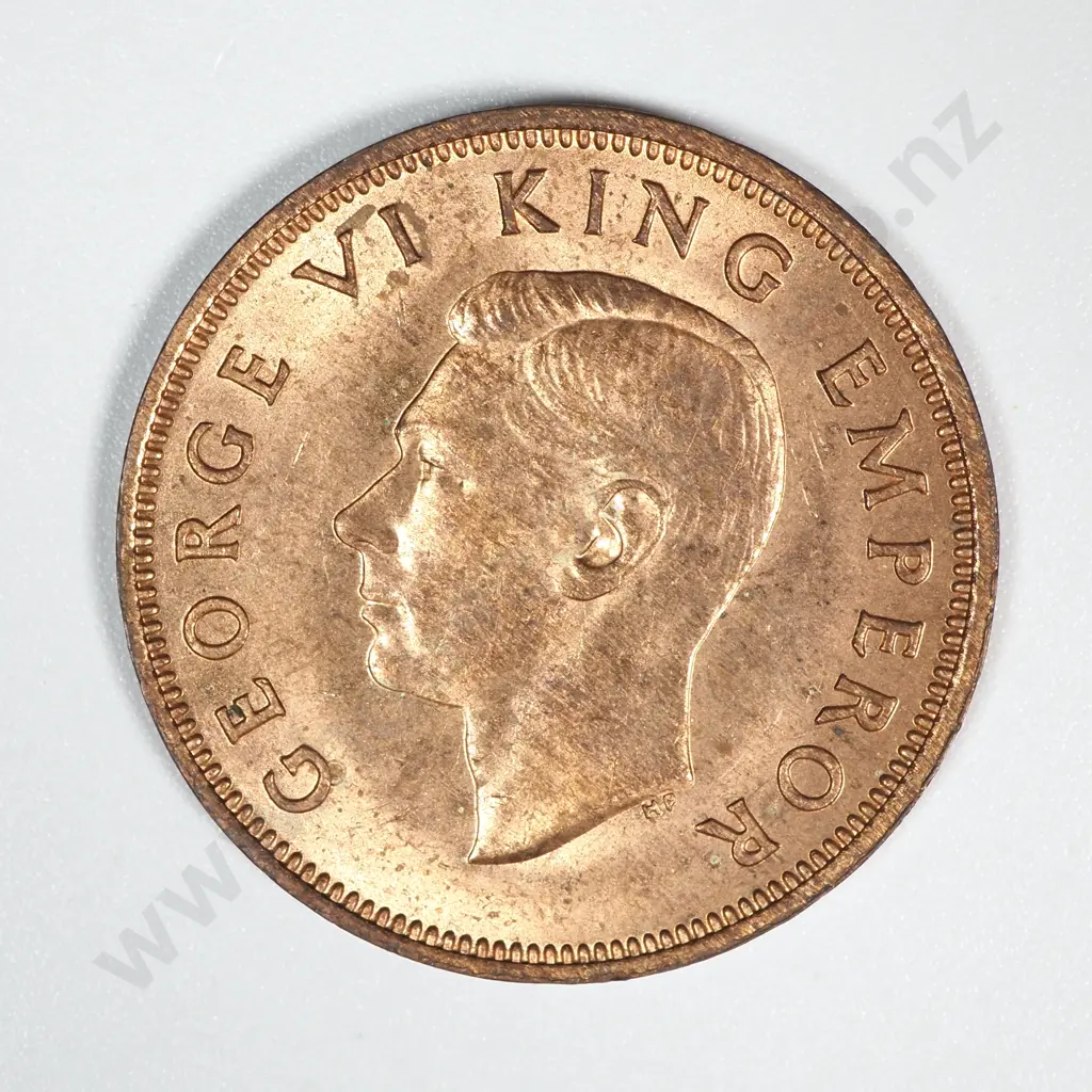 1941 New Zealand Halfpenny AUNC CV $100 Image 1++