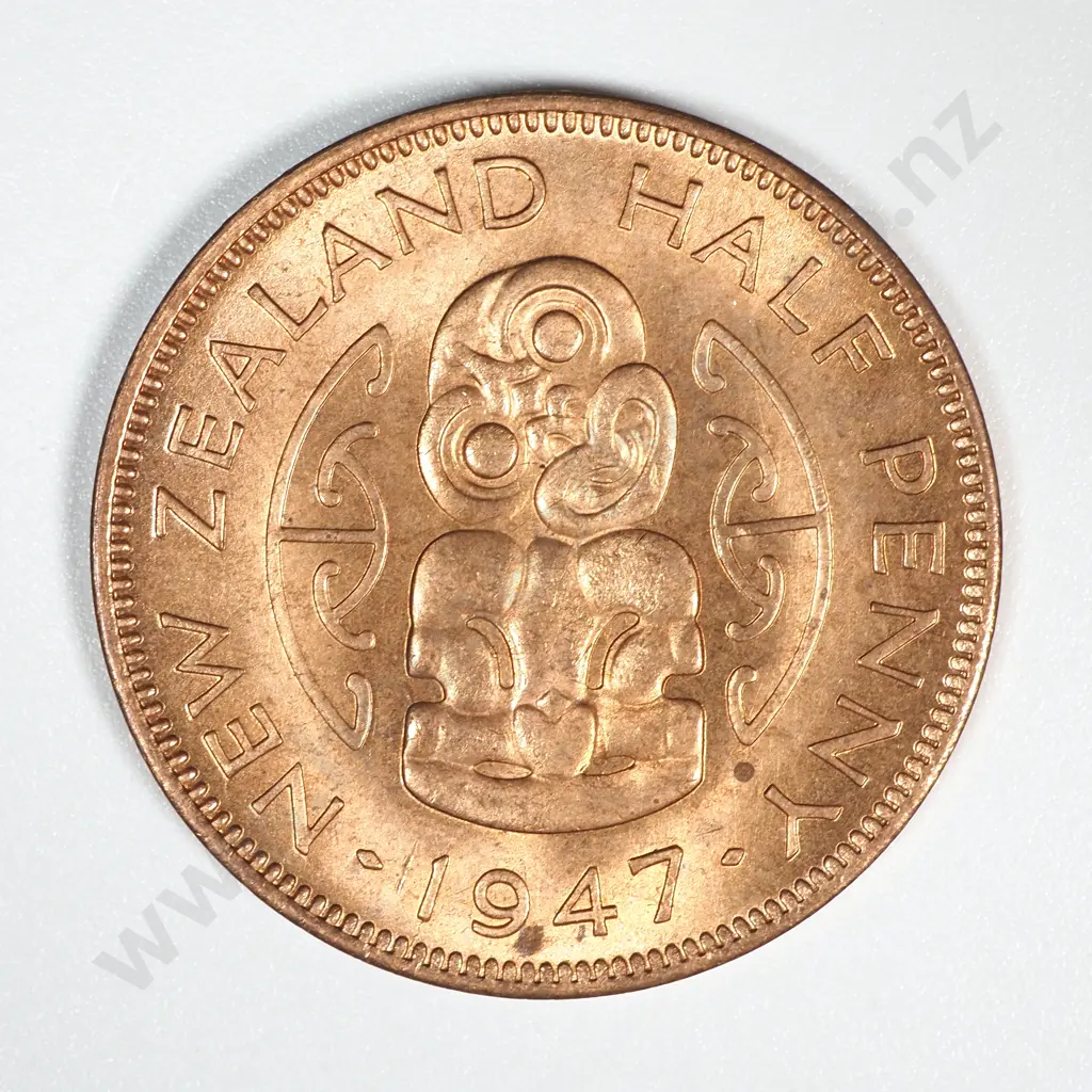 1947 New Zealand BUNC Full Mint Lustre - CV $50 Image 1++