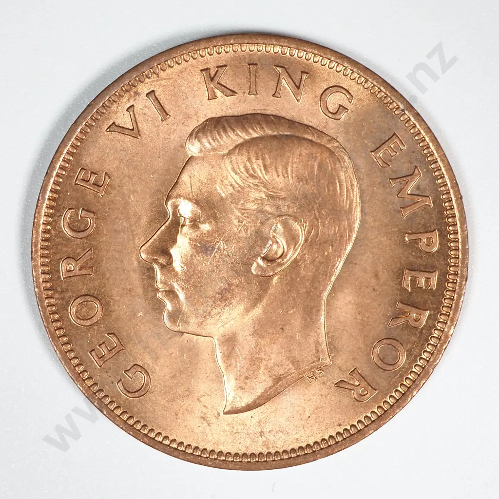 1944 New Zealand Penny UNC Mint Lustre CV $55 Image 1++