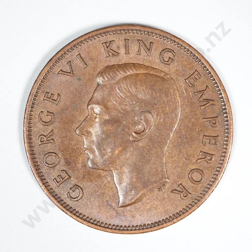 1945 New Zealand Penny EF Burnished CV $200 Image 1++