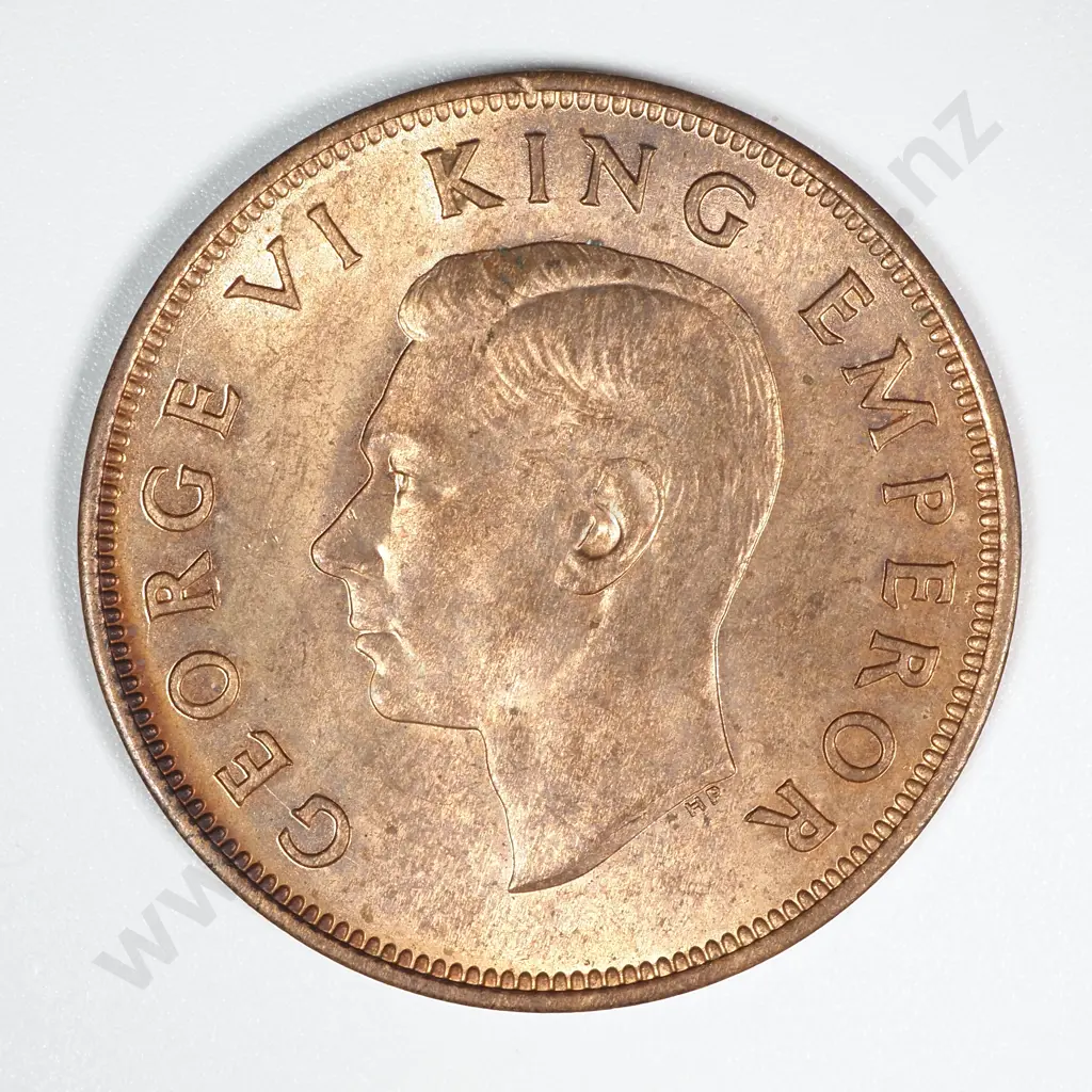 1946 New Zealand Penny AUNC Mint Lustre CV $40 Image 1++